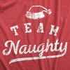 Mens Team Naughty T Shirt Funny Xmas Party Santas List Tee For Guys - Crazy Dog Men's T Shirt - image 2 of 4