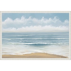 Amanti Art Smooth Beach Waves by Bruce Nawrocke Canvas Wall Art Print Framed 23 x 16-in. - 1 of 4