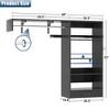 Aheaplus Laundry Room Closet System with Hanging Rods, Wall-Mounted Closet Organizer with Storage Shelves and Drawers - 4 of 4