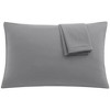 PiccoCasa Luxury Soft Microfiber Polyester Zippered Solid Pillowcases 2 Pcs - 4 of 4