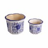 Sagebrook Home 2pc Chinoiserie Ceramic Planter Pots: Hand-Painted, Rust-Resistant, No Drainage Hole - 3 of 4