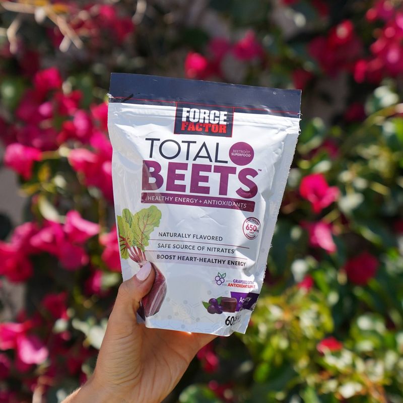 Force Factor Total Beets Soft Chews - Acai Berry - 60ct, 3 of 11