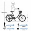 AENKYO 22/26 Inch City Bike for Girls and Women, 7-Speed Shimano Drivetrain, Front Basket, Comfort Commuter Bicycle Easy to Assembly for kids & Adults - 4 of 4
