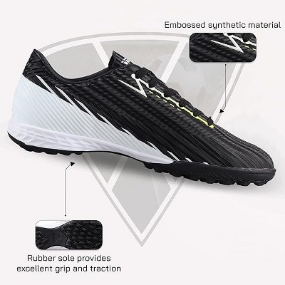 Vizari Men's Tesoro Turf Outdoor Soccer Shoes | for Teens and Adults - Black/White,6.5 — фото 3