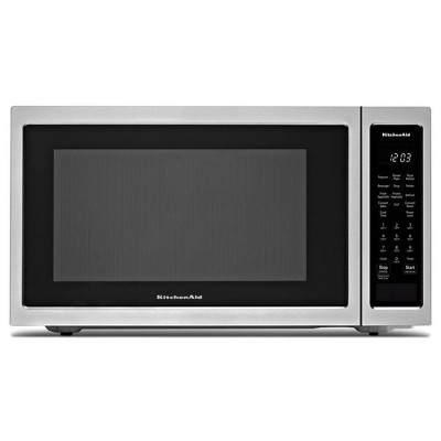 KitchenAid KMCC5015GSS 1.5 Cu. Ft. Silver Countertop Convection Microwave Oven -