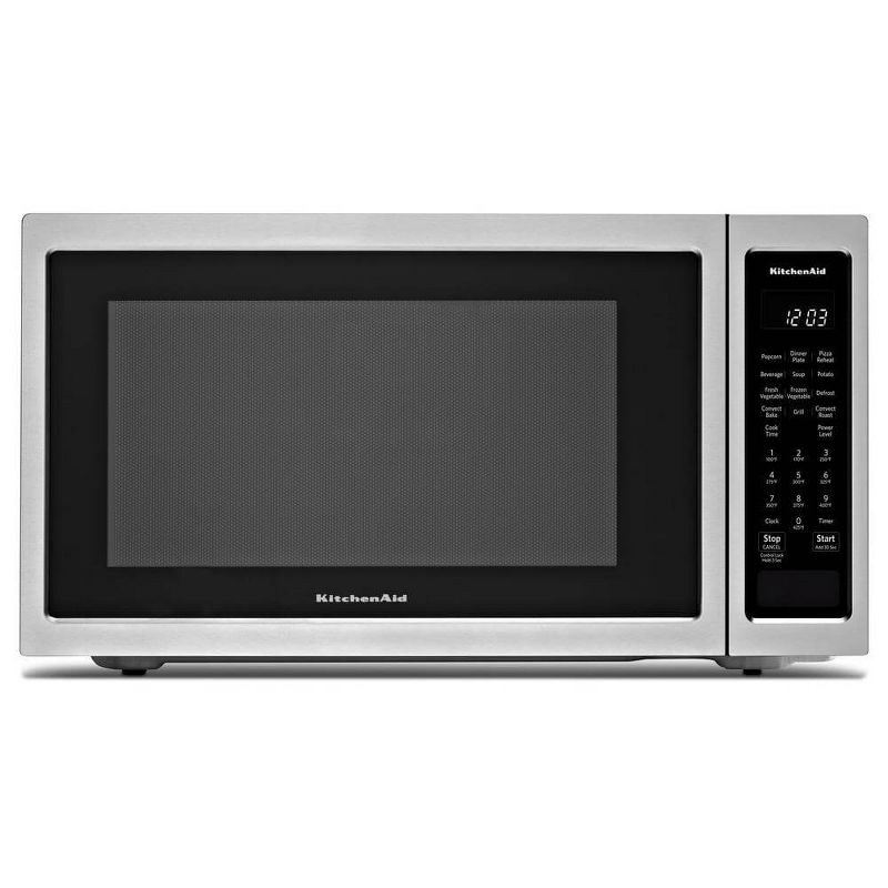 KitchenAid KMCC5015GSS 1.5 Cu. Ft. Silver Countertop Convection Microwave Oven, 1 of 2