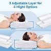 Zibroges Neck pillow, 3-layer memory foam neck pillow for neck pain, cool and breathable, adjustable sandwich pillow - 4 of 4