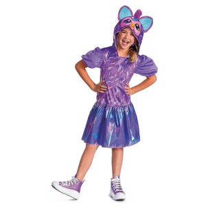 Furby Girls' Hooded Halloween Costume Dress - Purple - 7-8 - 1 of 4