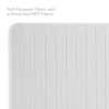 Modway Milenna Channel Tufted King/California King Headboard – Modern Vertical Upholstered Fabric Accent Panel - 2 of 4
