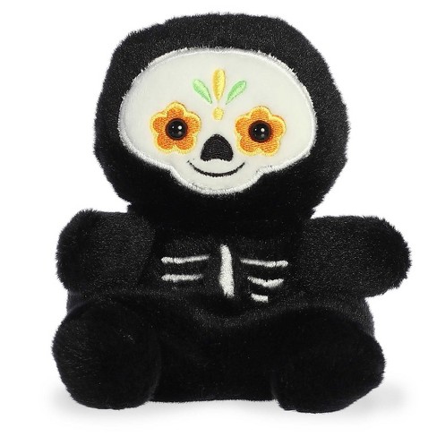 Aurora Mini Santiago Sugar Skull Palm Pals Spooky Stuffed Animal Black 5" - image 1 of 4