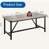 Rectangle Dining Table for 6-8 People, 70.87" Heavy Duty Industrial Wood Kitchen Table for Dining Room, Dinner Table, Easy Assembly - 2 of 4