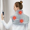 Weighted Heating Pad for Neck and Shoulders, 2.2lb Large Electric Heating Pad with 4 Heating Levels & Auto Off, UL Certified, Fast Heating, 22"x19" - 3 of 4