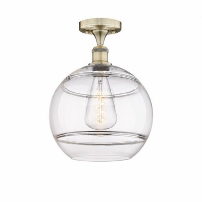 Rochester - 1 Light Semi-Flush Mount In Industrial Style-13.5 Inches Tall and 12 Inches Wide