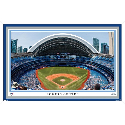 Trends International Mlb Toronto Blue Jays - Rogers Centre 22 Framed Wall  Poster Prints White Framed Version 22.375 X 34 : Target