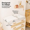 2pk Isla Changing Pad Covers for Girl, Boy, Soft Contoured Diaper Changing Table Pad Cover Sheets Neutral - 4 of 4
