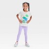 Toddler Girls' Palm Tree Graphic T-Shirt - Cat & Jack™ Beige - 4 of 4