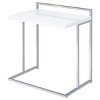 Syemin End Tables Gloss Rectangular Small Side Table, Modern Accent Nightstand, Narrow Side Table, Living Room Tables, White, 23.5"*15.75"*26.5" - 2 of 4