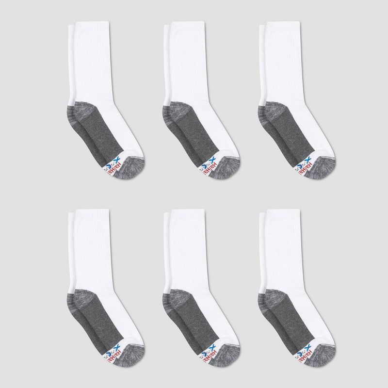 Hanes Premium Men's X-Temp Ultra Cushion Crew Socks 6pk, 3 of 7