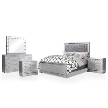 5pc Tenaya Bedroom Set Silver/Gray - HOMES: Inside + Out