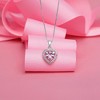 Girls' Royal CZ Heart Sterling Silver Necklace - In Season Jewelry - 4 of 4