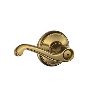 Schlage Flair Antique Brass Privacy Lockset 1-3/4 in. - 1 of 1