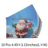 Unique Bargains Christmas Greeting Card Red White Blue 4.5x3.1 Inch 10 Pcs - 3 of 4
