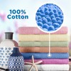 Deluxe Hotel 7-Pack 100% Cotton Bath Towels Extra Absorbent Plush & Durable for Ultimate Comfort And Quality - 27" x 52" - 3 of 4