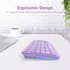 Evo Bytes Purple Ergonomic Wireless Silent Keyboard - 3 of 4