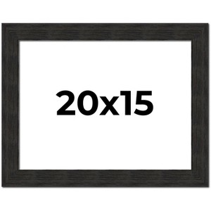 PosterPalooza | Contemporary Black Picture Frame - UV Acrylic, Backing Board, Hanging Hardware Included - 1 of 4