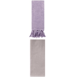 REGALWOVEN 2 Packs Cotton Soft Absorbent Tassels and Waffle Hand Towel - 1 of 4