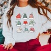 Simply Sage Market Women's Graphic Sweatshirt Santa Hat Chart - 2 of 3