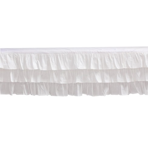 White ruffle on sale crib skirt target