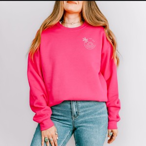 Simply Sage Market Embroidered Beach Sunset Sweatshirt - 1 of 4