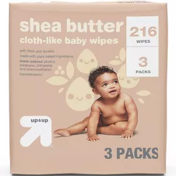 Shea Butter Personal Baby Wipes - 3pk/216ct - up & up™