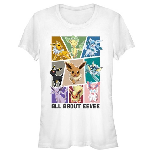 Juniors Womens Pokemon All About Eevee Eeveeloution T-Shirt - image 1 of 4