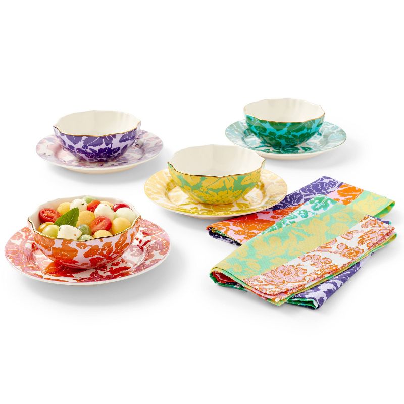 Floral Toile 4pc Salad Plate Set - DVF for Target, 2 of 9