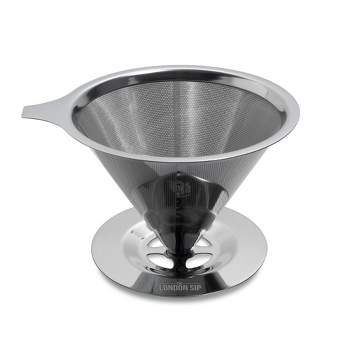 The London Sip Stainless Steel Coffee Dripper, 1-4 Cup