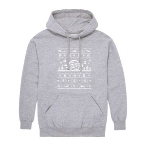 Men's - Hot Wheels - Holiday Merchandise Graphic Fleece Pullover Hoodie - 1 of 4