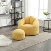 OUTSUPPLY Premium Foam Bean Bag Chair with Footrest, Lounge Chair for Living Room, Bedroom - 4 of 4