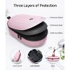 Syntech Medium Hard Carrying Case Compatible with Meta Quest 3S/Oculus Quest 3/2/Pro/Pico4 Accessories VR Headset with Elite Strap, Black - 2 of 4