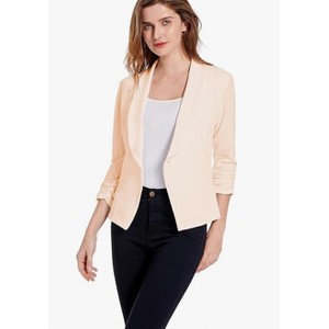 Women's Soft Stretchy Lightweight Cardigan Blazer One Button Long Sleeve Business Casual Blazer Jackets - 1 of 1