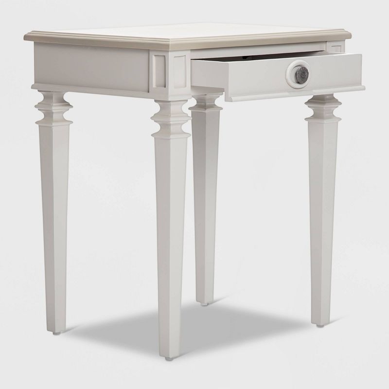 Benson End Table Nightstand with Drawers Light Gray - Finch, 2 of 12