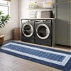 Border Geometric Area Rug Non Slip Rug Low Pile Accent Rug - 3 of 4