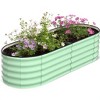 GustoWave Four Size Raised Garden Bed,Galvanized Raised Bed,Garden Boxes Outdoor,Galvanized Planter,Planter Raised Boxes,Metal Garden Box,Rubber Edge - 2 of 4