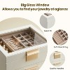 6-Layer Jewelry Box, Large Accessory Organizer with 5 Drawers - 3 of 4
