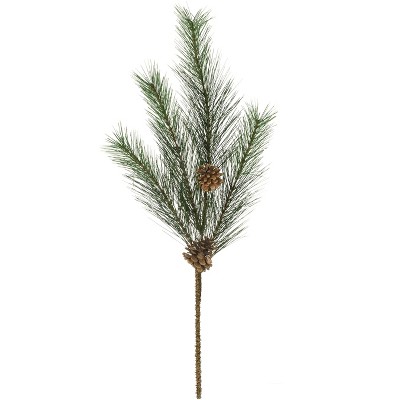 Sullivans Artificial Pine with Cones Stem 28"H Green