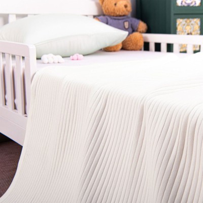 Jersey Cotton Quilted Toddler Blanket, Breathable and Warm Baby Blanket - NTBAY