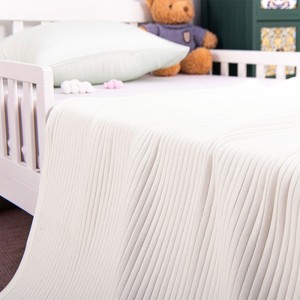 Jersey Cotton Quilted Toddler Blanket, Breathable and Warm Baby Blanket - NTBAY - 1 of 4