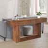 63" Console Table for Entryway, Narrow Sofa Table Behind Couch, Entryway Table Foyer Hallway Table, Wooden Console Sofa Table for Entrance - 4 of 4