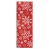 Christmas Area Rug, Snowflake Print Washable Soft Carpet with Non Slip Backing, Low Pile Stain Resistant Floor Mat for Living Room, Bedroom - 2 of 4